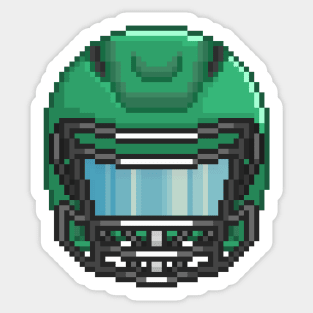 Helmet 2 Dark Green Sticker